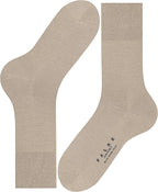 FALKE Men's Airport Dress Socks, Premium Merino Wool Cotton Blend, Sustainable Luxury, Eco-Friendly Business Casual, 1 Pair