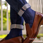 Cotton Dress Socks for Men – Comfortable Men’s Executive Socks – Classic Mid-Calf Dress Socks by Boardroom Socks