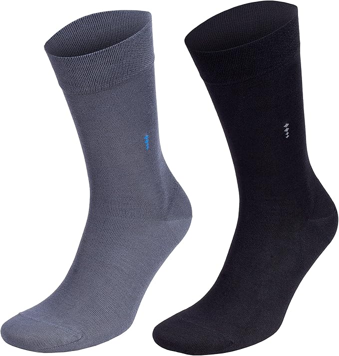 Men’s Lightweight Dress and Trouser Socks – Rayon Made From Bamboo, Odor Free & Breathable(3 or 8 pairs + Gift box)
