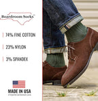 Cotton Dress Socks for Men – Comfortable Men’s Executive Socks – Classic Mid-Calf Dress Socks by Boardroom Socks
