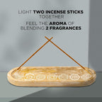 raajsee Incense Holder -Incense Burner Holder –Ash Catcher - Incense Stick Holder - Meditation & Yoga - Great Gift for Any Occasion Size 11x4 inch (Seven Chakra White)