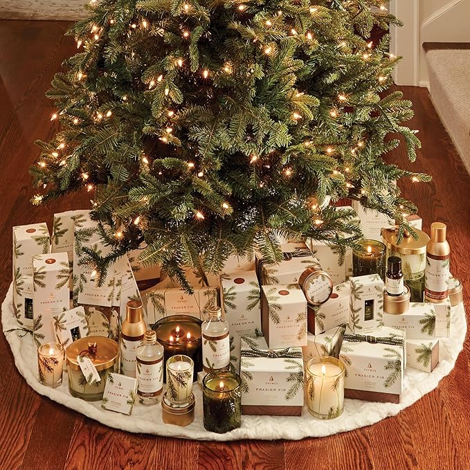 Thymes Frasier Fir Votive Candle Set of 3 - Scented Candles for Home - Luxury Home Fragrance Gifts for Women & Men - Home Decor (Pack of 3-2 Oz)