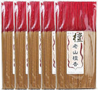 LaoShan Sandalwood Incense Joss Sticks (30cm, 300g, 400 Sticks) - Taiwan Traditional Bamboo Sticks for Religious, Thin & Less Smoke (5)