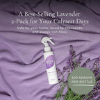 Grow Fragrance Scented Fabric and Room Air Freshener Spray - Certified Non-Toxic, 100% Plant-Based Essential Oils - 5 oz (Lavender Blossom 2-Pack)