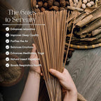 Upeace-Organic-Non-Toxic-Vietnamese-Mixed-Herbs-Incense-Sticks (Bulk 86 Agarbatti Sticks) | 75 Minutes Long Lasting Burn for Positive Vibes, Meditation with Natural Scents, no synthetic essential oils