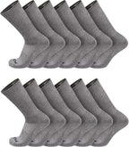 TCK Moisture Wicking Work Crew Socks for Men & Women- 9-11/10-13/13-15 Cushioned Boot Socks 6-pack 3-pack 12-pack