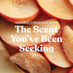 Yankee Candle Sugared Cinnamon Apple, Fall Scented Candle, 22oz Large Jar with up to 150 Hour Burn Time