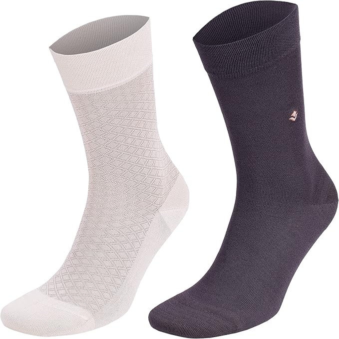 Men’s Lightweight Dress and Trouser Socks – Rayon Made From Bamboo, Odor Free & Breathable(3 or 8 pairs + Gift box)