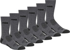 PUMA mens 6 Pack Crew Socks