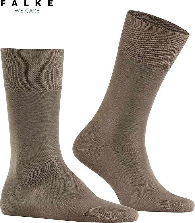 FALKE Men's Tiago Dress Socks, Sustainable Cotton, Crew, 1 Pair