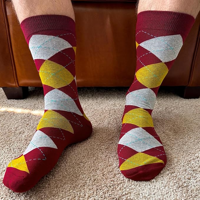 tiemart Men's Socks, Fits Men's Shoe Sizes 8-12