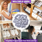 French Lavender Sachets for Drawers and Closets Fresh Scents, Set of 36, Home Fragrance Sachet for Closets and Drawers, White, LV-C-36-2