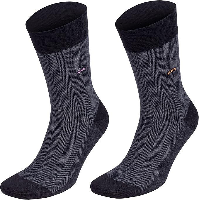 Men’s Dress and Trouser Socks – Premium Rayon Made From Bamboo, Crew Socks (6 pair + Gift box)