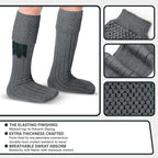DSS KILTS-Kilt Hose, Tradional Scottish Kilt Scocks Wool Blend, Bubbled Design Kilt Socks for USA Shoe Sizes