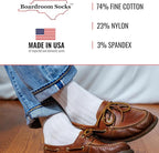 Cotton Dress Socks for Men – Comfortable Men’s Executive Socks – Classic Mid-Calf Dress Socks by Boardroom Socks