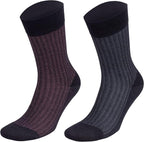 Men’s Lightweight Dress and Trouser Socks – Rayon Made From Bamboo, Odor Free & Breathable(3 or 8 pairs + Gift box)