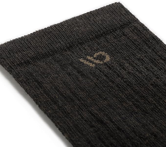 Wide Open Micro Crew Men's Socks - Merino Wool Socks for Men, Everyday Wide, Crew for Wide Feet (Style 9001)