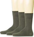 Hugh Ugoli Mens Cotton Dress Socks, Plain Colors, Regular Fit, Crew, Casual Socks, Shoe Size 6 to 15 (3 Pack)