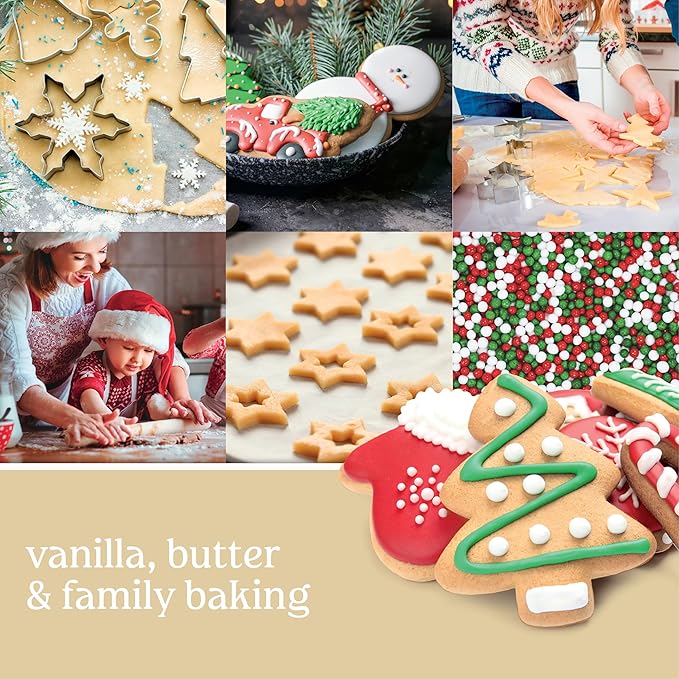 Yankee Candle Christmas Cookie Scented Classic 22oz Large Jar Single Wick Candle Over 110 Hours of Burn Time Perfect for Holiday Gifting and Celebration