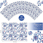 10 Sheets Drawer Liners for Dresser Scented Drawer Liners Non Adhesive Scented Paper for Fragrant Home Shelf Closet(Lavender,Blue Flowers)