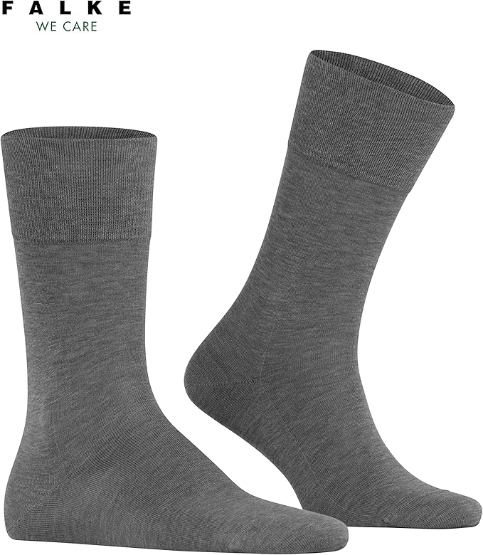 FALKE Men's Tiago Dress Socks, Sustainable Cotton, Crew, 1 Pair