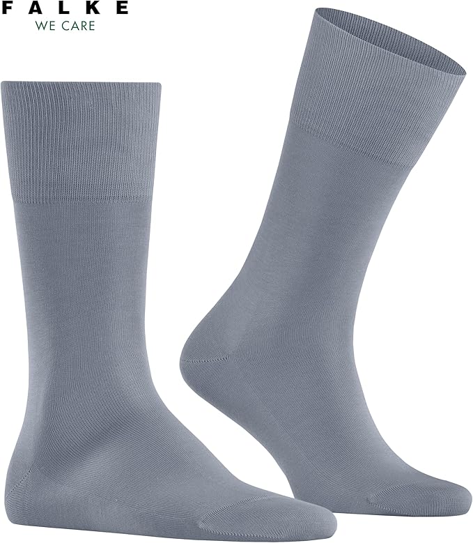 FALKE Men's Tiago Dress Socks, Sustainable Cotton, Crew, 1 Pair