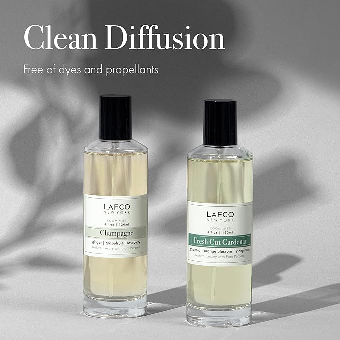 LAFCO New York Odor Removing Room Mist, Fresh Cut Gardenia - 4 oz - Eliminates Unpleasant Scents & Provides Luxurious Fragrance - Up to 750 Pump Sprays Per Bottle - Made in the USA
