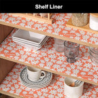 Cooyes Shelf Liner – Premium Non-Adhesive Cabinet & Drawer Liner for Kitchen – Waterproof Shelf Paper with Modern Pattern – Durable EVA Cabinet Mat – Easy to Cut