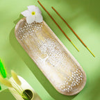 raajsee Incense Holder Hand Carved-Incense Burner Holder –Ash Catcher - Incense Stick Holder - Meditation & Yoga - Great Gift for Any Occasion Size 11x4 inch