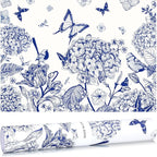 10 Sheets Drawer Liners for Dresser Scented Drawer Liners Non Adhesive Scented Paper for Fragrant Home Shelf Closet(Linen,Blue Butterfly)