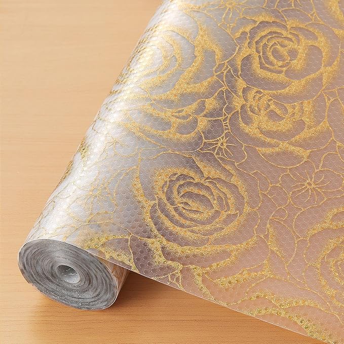 Cooyes Shelf Liner – Premium Non-Adhesive Cabinet & Drawer Liner for Kitchen – Waterproof Shelf Paper with Modern Pattern – Durable EVA Cabinet Mat – Easy to Cut