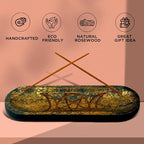 raajsee Carving Incense Holder -Incense Burner Holder –Ash Catcher - Incense Stick Holder - Meditation & Yoga - Great Gift for Any Occasion Size 11x4 inch