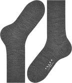 FALKE Men's Airport Dress Socks, Premium Merino Wool Cotton Blend, Sustainable Luxury, Eco-Friendly Business Casual, 1 Pair