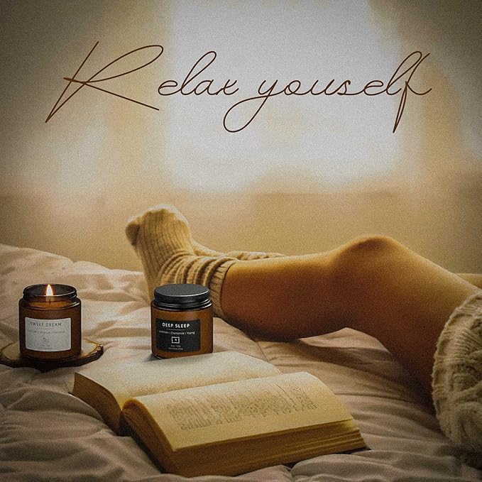 Scented Candles, BOYUJK Candles for Home Scented, Candle Set for Stress Relief and Promote Sleep, Candle Gifts for Women and Men