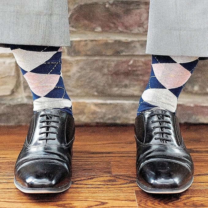 tiemart Men's Socks, Fits Men's Shoe Sizes 8-12