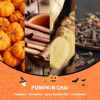 Airkeep Reed Diffuser Set,3.38 fl oz (100 ml) - Pumpkin Chai Oil Diffusers with 8 Reed Sticks, Home Fragrance Reed Diffuser for Bathroom Shelf Decor