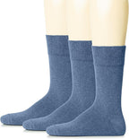 Hugh Ugoli Mens Cotton Dress Socks, Plain Colors, Regular Fit, Crew, Casual Socks, Shoe Size 6 to 15 (3 Pack)