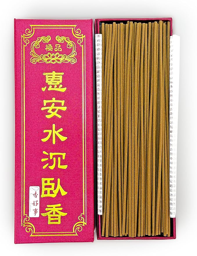 HAN-7 HoiAn Chen Xiang Agarwood Incense Sticks 150g Approx. 180-200 Sticks, Traditional Taiwanese Incense Style – 21cm