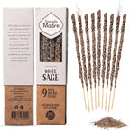 9 pcs Wildly Harvested - White Sage Incense Sticks, 7" Long - Thick Aromatic Incense Sticks (45-55 min Burning Time) to Neutralize Negative Energies & Harmonizing Spaces