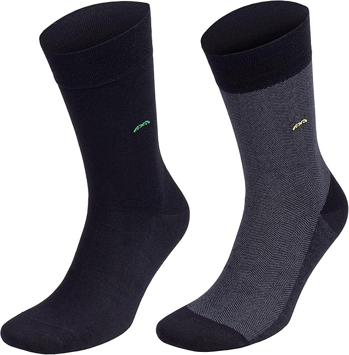 Men’s Dress and Trouser Socks – Premium Rayon Made From Bamboo, Crew Socks (6 pair + Gift box)