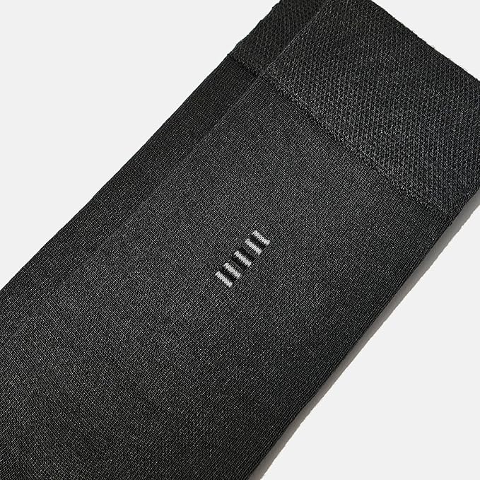 VRD Men’s Dress Socks, Bamboo 5-Pack Mens Socks, Mid Calf Length, Crew Socks Gift for Men Shoe Size 8-13