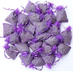 WEALD TRIBE Natural Sun Dried Lavender Sachets for Drawers Closets Wardrobes, 24 Packs Home Fragrance Fresh Air Bags (24)