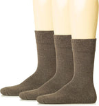 Hugh Ugoli Mens Cotton Dress Socks, Plain Colors, Regular Fit, Crew, Casual Socks, Shoe Size 6 to 15 (3 Pack)
