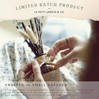 Reed Diffusers - Oil Sticks Diffuser Set with Real Dried Flowers - Reed Diffusers for Home, Bathroom & Office | Air Freshener Fragrance Sticks for Shelf Decor & Gifts by Le Petit Jardin & Co.