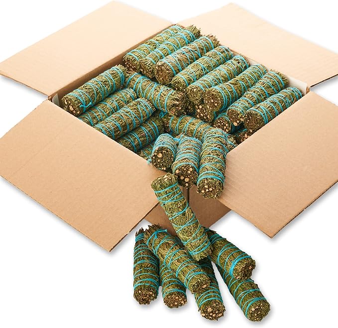 Cedar Smudge Sticks 4 Inch | Cedar Sage Smudging Wands | Wholesale Sage Bulk Sage Kit | Salvia Blanca para Limpiar | Sustainably Sourced California Sage