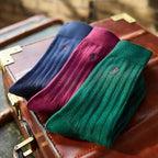 POLO RALPH LAUREN Mens Mercerized Cotton Ribbed Dress OTC Socks 3 Pair Pack Reinforced Cotton Comfort