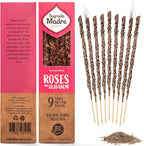 9 pcs Wildly Harvested - Rose & Olibanum/Frankincense Incense Sticks, 7" Long - Thick Aromatic Incense Sticks (45-55 min Burning Time) to Neutralize Negative Energies & Harmonizing Space