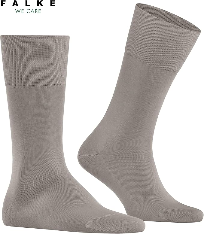FALKE Men's Tiago Dress Socks, Sustainable Cotton, Crew, 1 Pair
