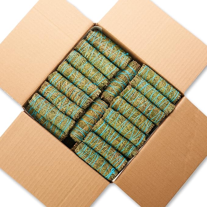 Cedar Smudge Sticks 4 Inch | Cedar Sage Smudging Wands | Wholesale Sage Bulk Sage Kit | Salvia Blanca para Limpiar | Sustainably Sourced California Sage