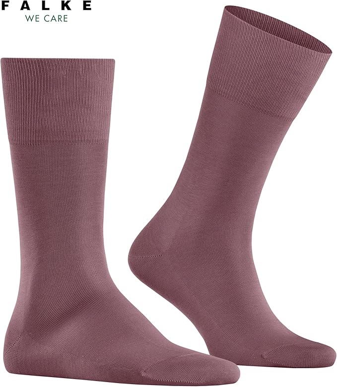 FALKE Men's Tiago Dress Socks, Sustainable Cotton, Crew, 1 Pair